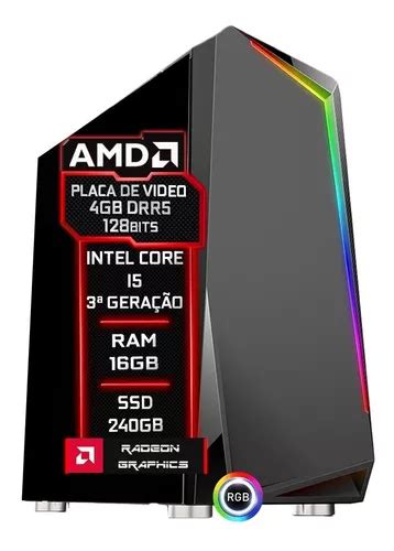 Pc Gamer F Cil Intel I Gb Ssd Gb Amd Radeon Gb Parcelamento