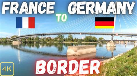 France Germany Border Tour Strasbourg To Kehl Crossing Border