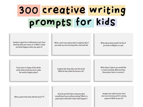 Short Writing Prompts For Kids