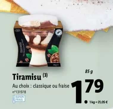 Promo Tiramisu Chez Lidl ICatalogue Fr