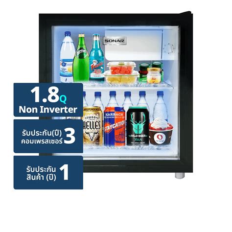 โซนาร์ ตู้เย็นมินิบาร์ 1 ประตู รุ่น SPA-55T ขนาด 1.8 คิว สีดำ - Big C ...