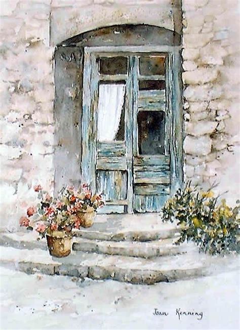 Pin By Lourdes On Puertas Y Ventanas Watercolor Art Landscape