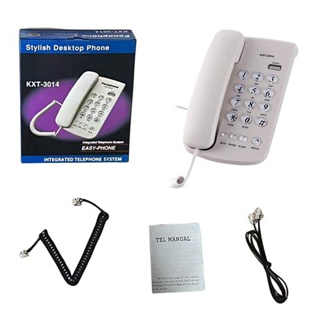 Corded Landline Phone Big Button Landline Phones Fixed Telephone for ...