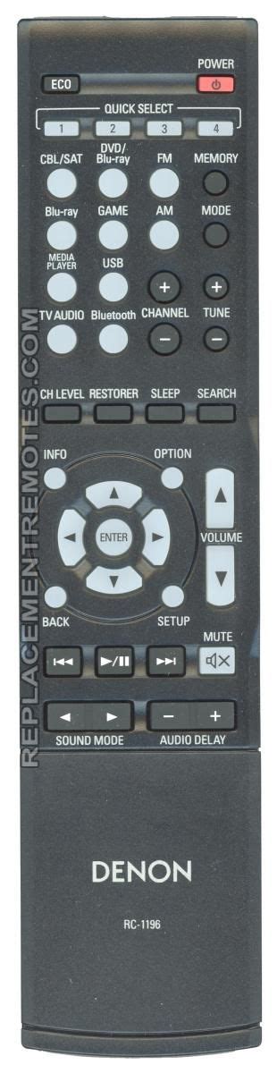 Buy Denon RC1196 30701017000AD Audio Video Receiver Receiver Remote