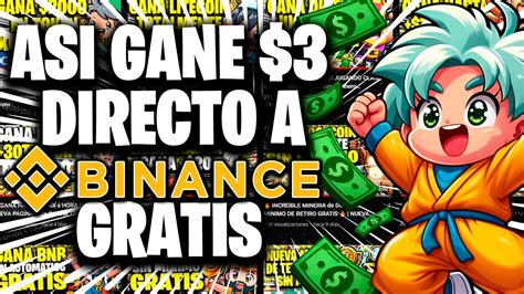 IMPERDIBLE GANATE 3 USDT DIRECTO A BINANCE GRATIS NUEVA PAGINA