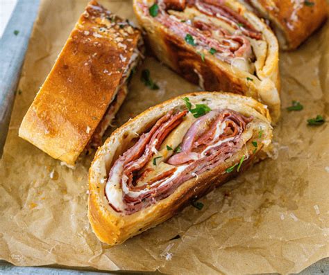 Easy Homemade Authentic Italian Stromboli Recipe The Fresh Cooky