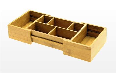 Expandable Drawer Organizer | Bamboo Kitchen Storage