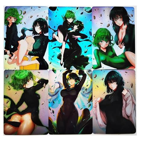 12pcs Set Fubuki One Punch Man Fubuki Tatsumaki Sexy Girls Refraction