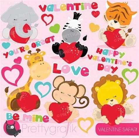 Kit Imprimible San Valentin Corazones Imagenes Clipart Cod 9 Cuotas