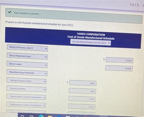 Solved Prepare An Income Statement Through Gross Profit For