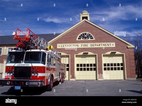 Fire Station Lexington MA Stock Photo - Alamy