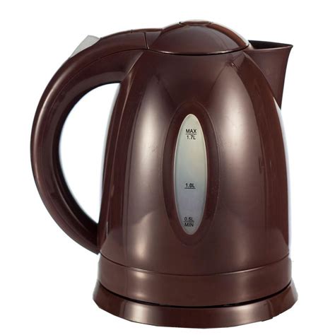 Ovente Cup Bpa Free Cordless Brown Plastic Electric Kettle Kp Br