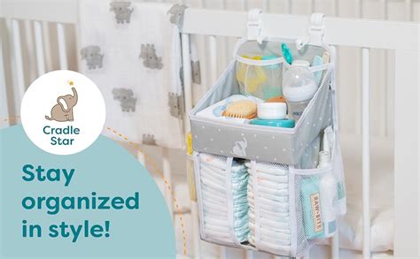 Amazon CRADLE STAR Hanging Diaper Caddy Organizer Baby Shower