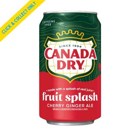 Canada Dry Fruit Splash Cherry Ginger Ale Ml