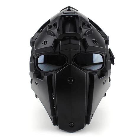 Motorcycle helmet full face bicycle tactical helmets black | Fruugo UK