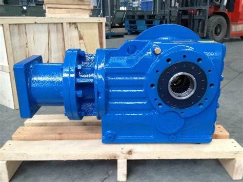 Kvf Splined Hollow Shaft Helical Bevel Speed Reducer With Servo Motor