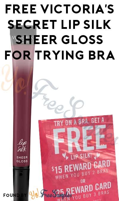 FREE Victoria S Secret Lip Silk Sheer Gloss For Trying Bra Fitting