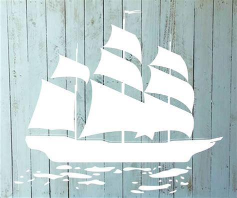 Ship Stencil Pirate Ship Stencil Reusable STENCIL 10 Sizes - Etsy