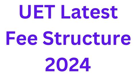 Uet Fee Structure I Uet Lahore Fee Structure I Uet Admission