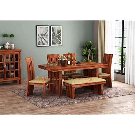 Ramdoot Furniture Wooden Dining Table Seater Six Seater Dinning