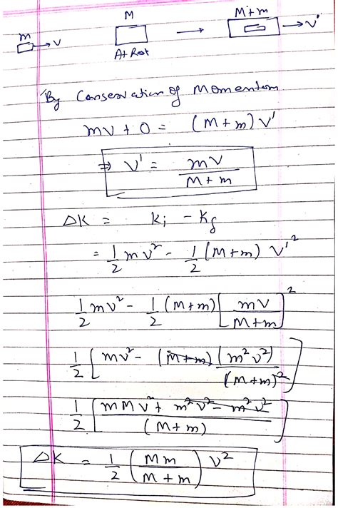 A Bullet Of Mass M Moving With Velocity U Strikes A Block Of Mass M At