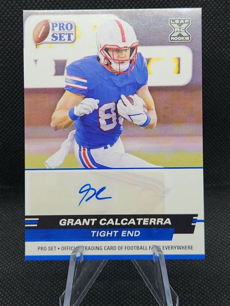 Leaf Pro Set Draft Autographs Psa Gc Grant Calcaterra Au Rc