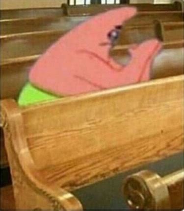 Praying Church Patrick Star Blank Template - Imgflip