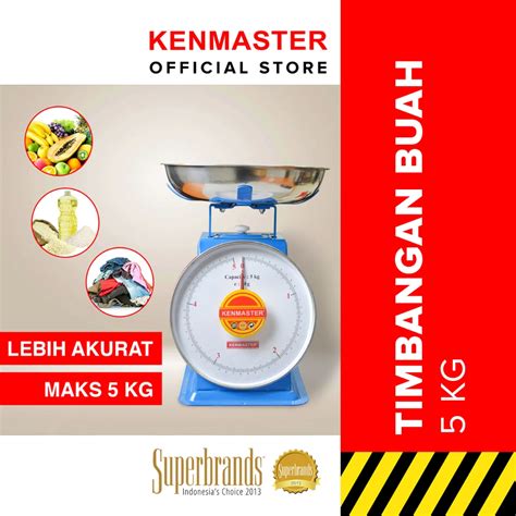 Jual KENMASTER Timbangan Buah Sembako Serbaguna 5 KG TIMB012