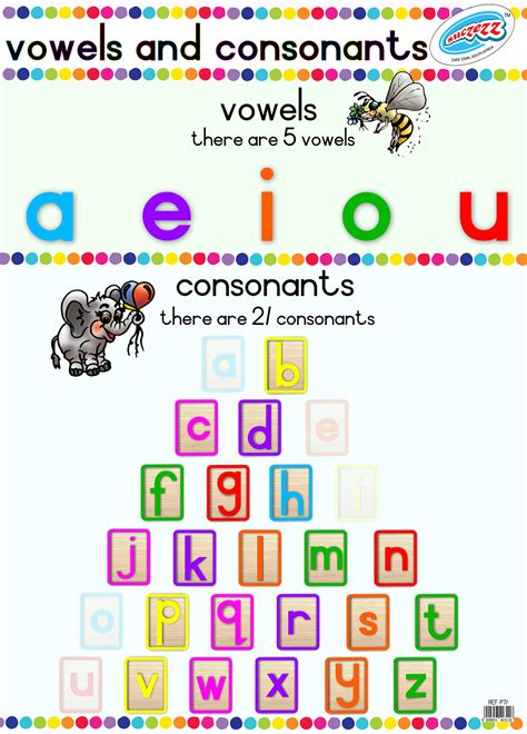vowels  consonants chart