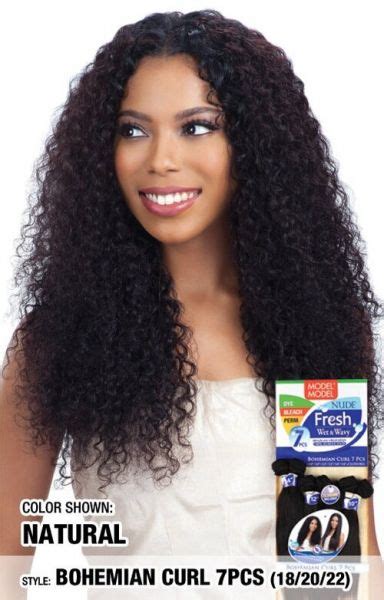 Bohemian Curl 7 Pcs Model Model Nude Fresh Wet Wavy Brazilian Virgin