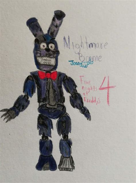 Dibujo de Nightmare Bonnie FNaF Amino Español Amino