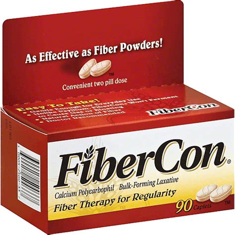 Fibercon Fiber Therapy For Regularity Caplets Laxatives Piggly Wiggly