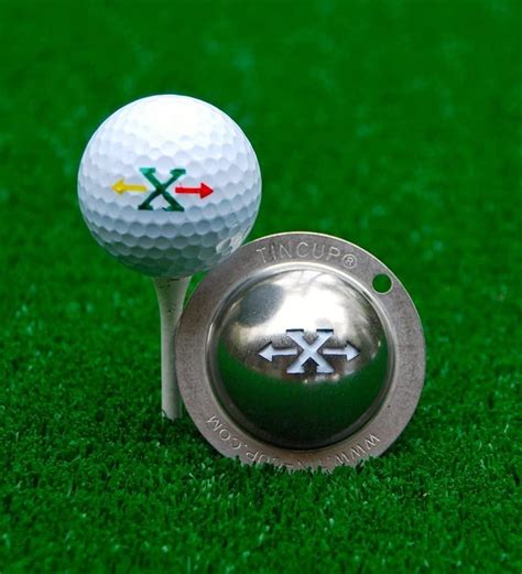 Tin Cup Alpha Players Cup A Golf Ball Custom Marker Alignment Tool X