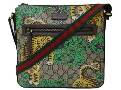 【楽天市場】【布袋あり】gucci グッチ ショルダーバッグ ベンガルタイガー 406408 Ggスプリームキャンバス×レザー ベージュ×