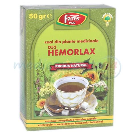 Fares Hemorlax Ceai Laxativ Antihemoroidal Punga 50g