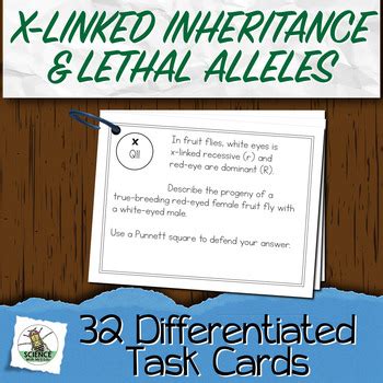 Sex Linked Alleles And X Linked Inheritance Task Cards By Science With Mrs Lau