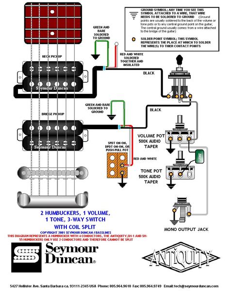 Hsh Wiring Diagram 5 Way Switch 2 Conductor Humbucker - Wiring Diagram