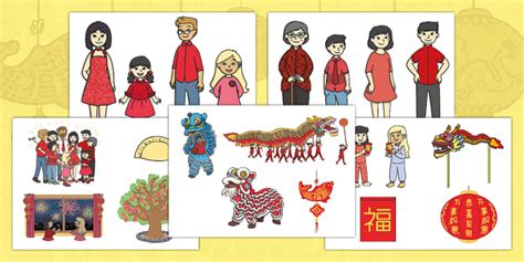 Dragons In The City Chinese New Year Story Cut Outs Twinkl