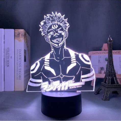 Lampe à poser Lampe Led Satoru Gojo Jujutsu Kaisen veilleuse Yuji