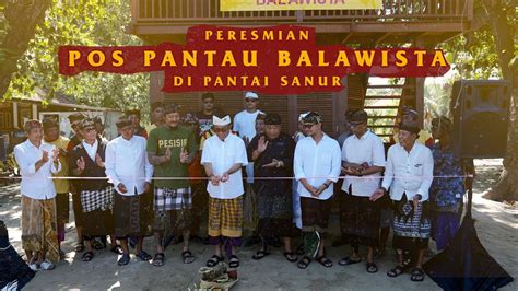 Peresmian Tower Pos Pantau Balawista Di Pesisir Pantai Sanur Bali