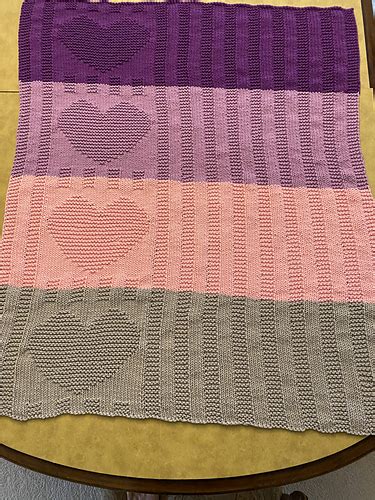 Ravelry Joyful Hearts Blanket Pattern By Mary Ann Lammers