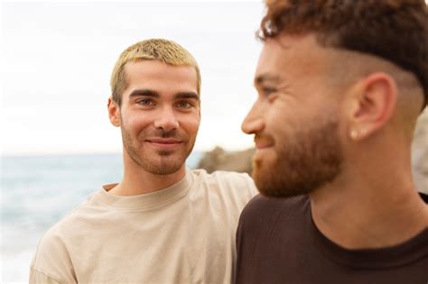 Free Photo Gay Couple Spending Time Together On The Beach