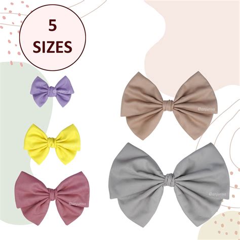 Dainty Bow Sewing Pattern The Ultimate Hair Bow Sewing Guide Instant