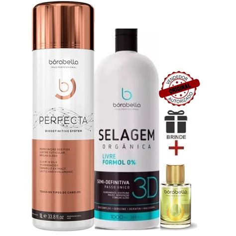 Kit Progressiva Borabella Perfecta Bio Definitive Selagem 3D Shopee