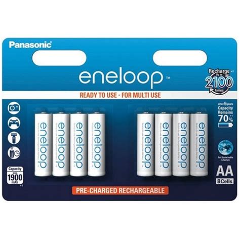 Panasonic Eneloop Pack 8 Pilas Aa Recargables 1900mah