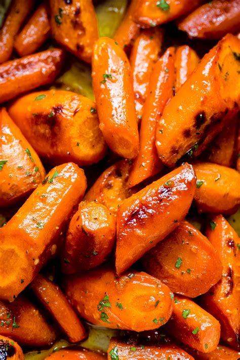 Golden Brown Garlic Butter Roasted Carrots Recipe Little Spice Jar