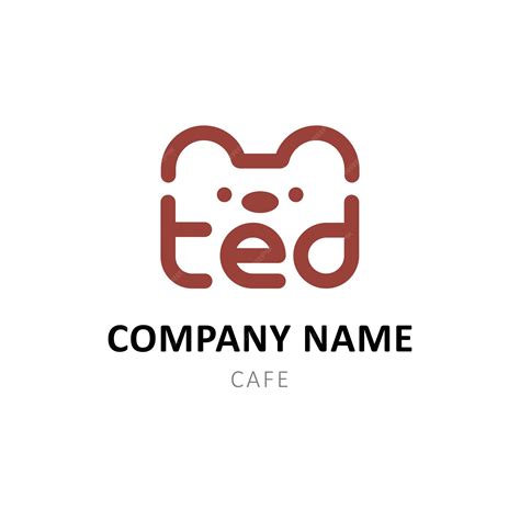 Premium Vector | Logo ted