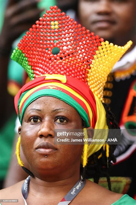 A Female Fan Of Cameroon During The Fifa World Cup Qatar 2022 Group G