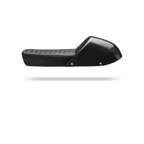 Asiento Universal 2 En 1 Cafe Racer Y Scrambler En Cuero Negro