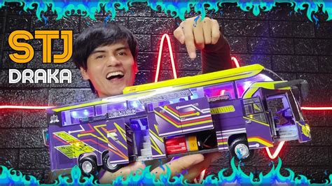 Unboxing Miniatur Bus Stj Draka Buka Pintu Youtube